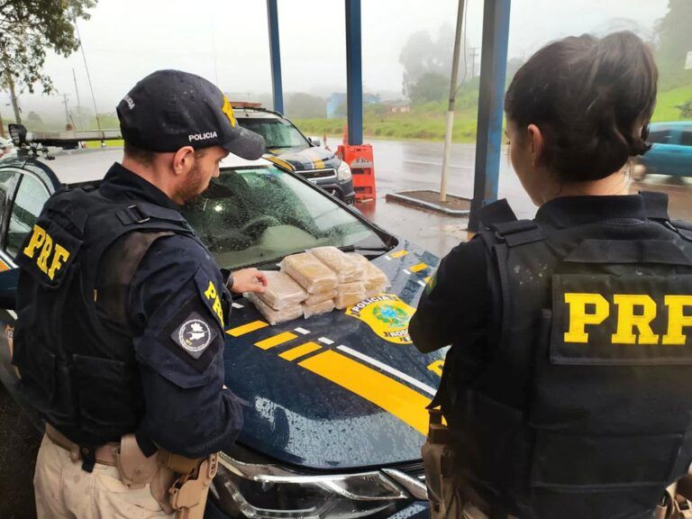 Traficante é preso escondendo maconha no tanque de combustível de uma Fiat Elba na BR-386