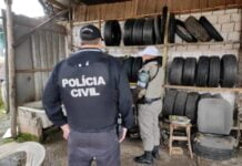 URGENTE NOVA SANTA RITA | Brigada Militar faz operação contra comércios que vendem peças de carros roubados