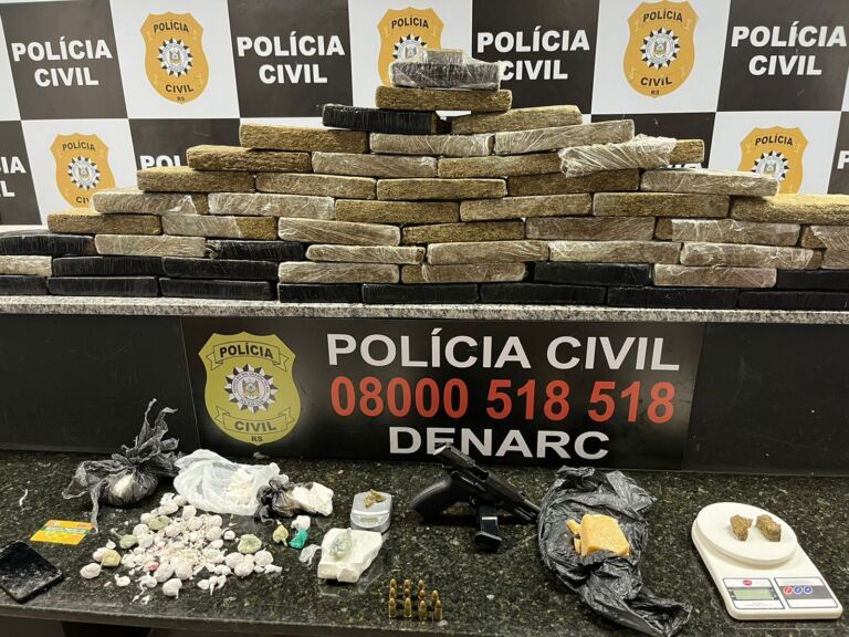 Traficante é preso dentro de supermercado em Canoas