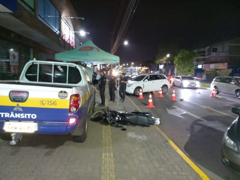Ladrão é preso com moto roubada em blitz