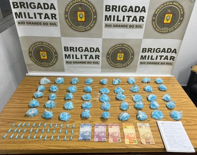 Traficante é preso com mais de mil porções de cocaína em Canoas