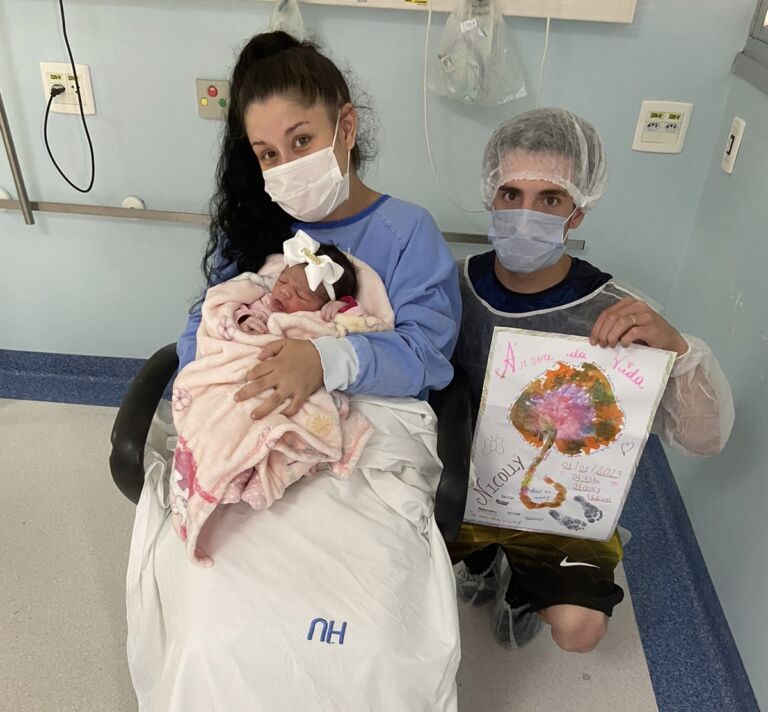 Nicolly é a primeira bebê do ano em Canoas