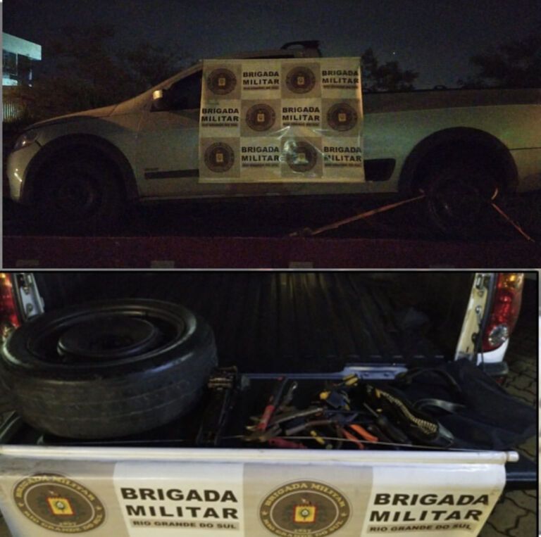 Casal que arrombava veículos para furtar estepes é preso em Canoas