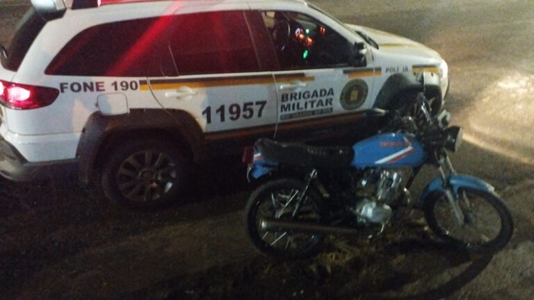 BM pega moto com documentos atrasados desde 2007 em Canoas