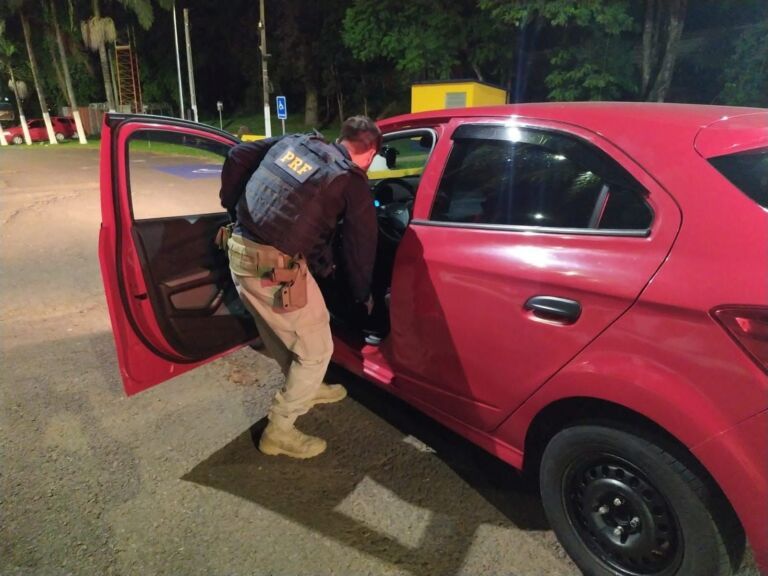 Criminoso é preso andando de aplicativo na BR-386