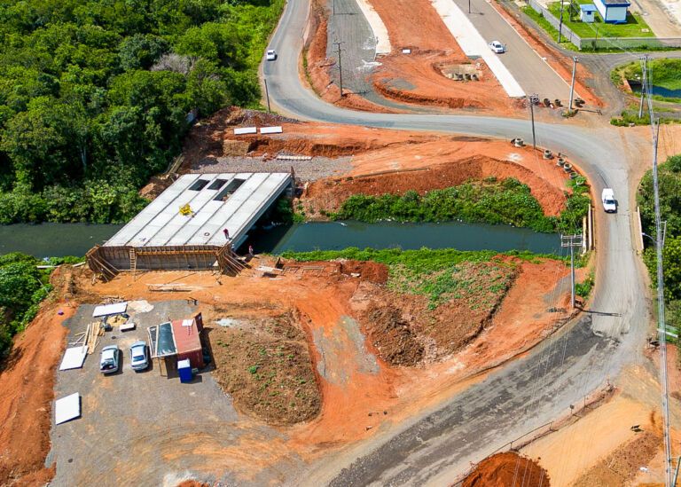 Obra da Perimetral Oeste de Canoas está 74% concluída