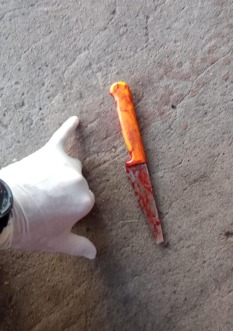 Homem tenta matar mulher a facadas na rua