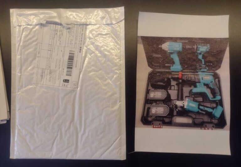 Homem compra ferramenta pela internet e recebe foto