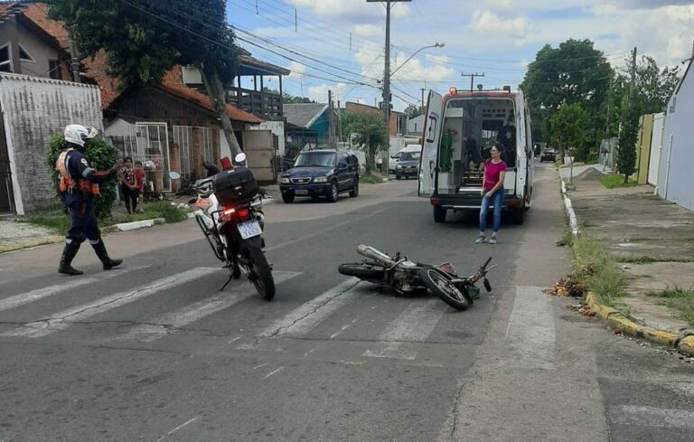 Acidente entre duas motos deixa duas pessoas feridas em Canoas