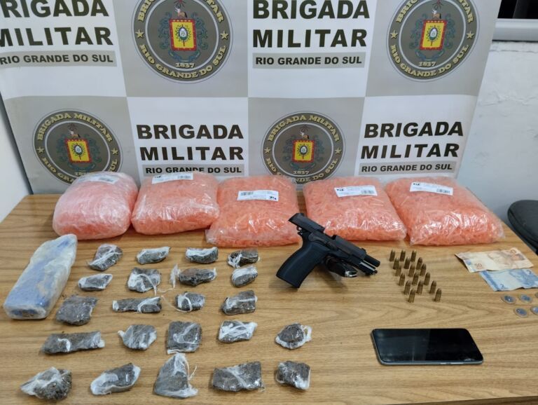 ‘Vendedor’ do crime é preso em Canoas com arma e droga