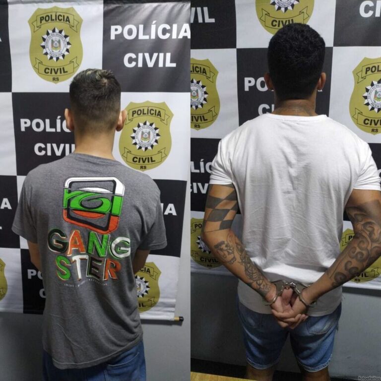 Criminosos que estão ameaçando matar moradores por dinheiro são presos pela Polícia Civil em Canoas