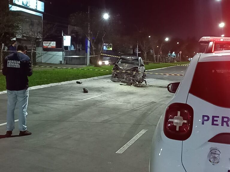 Filha de motociclista morto em acidente está internada no Pronto Socorro de Canoas