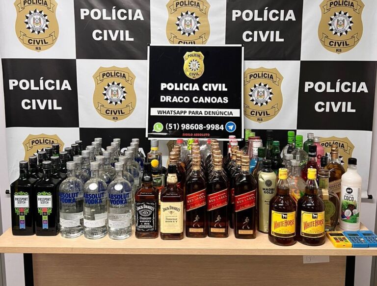 Polícia Civil impede venda de bebida alcóolica falsificada em Canoas