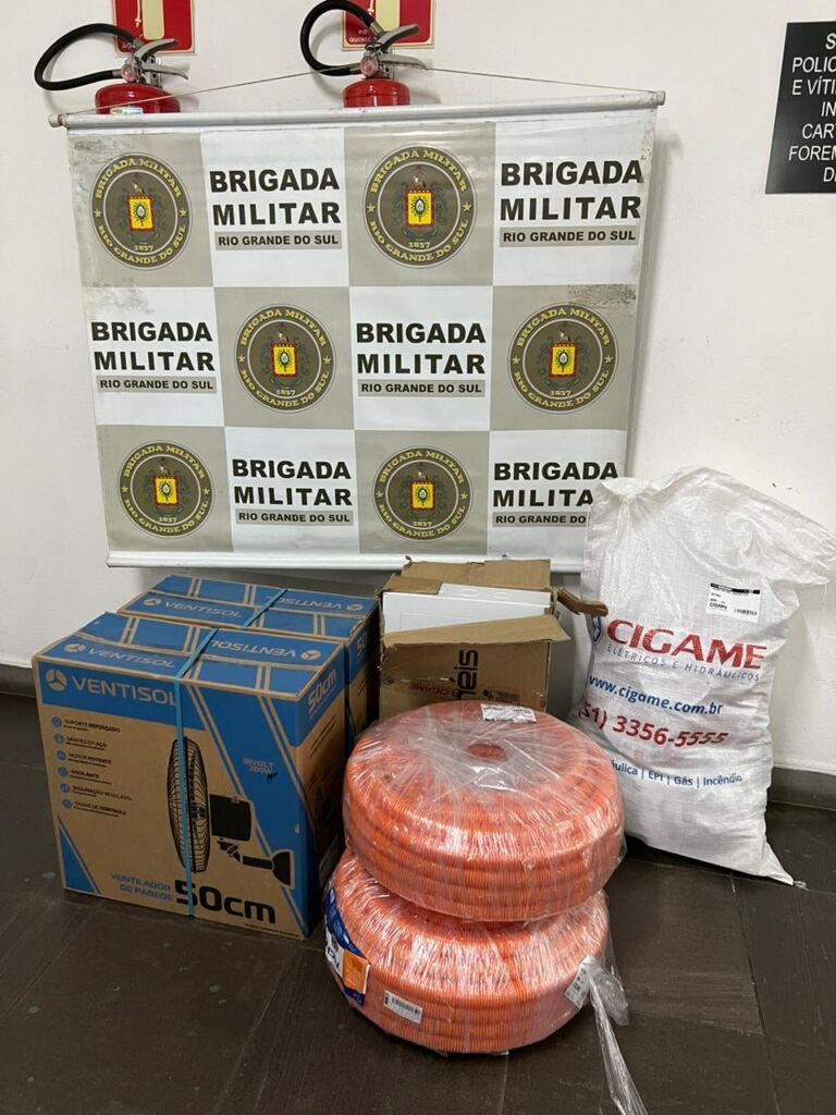 Trio invade obra em Canoas e faz limpa; Eles furtaram até ventilador