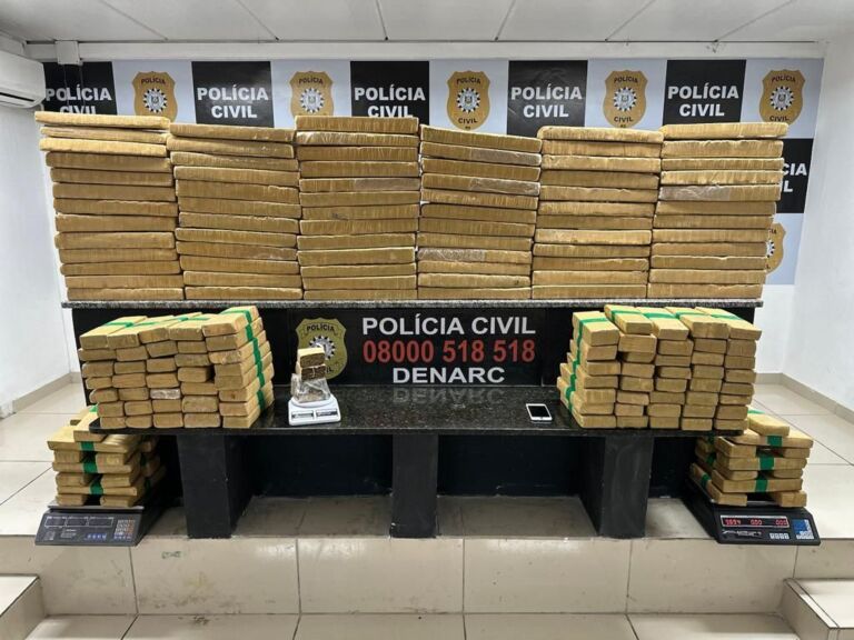 Polícia Civil prende dois homens com 200 kg de maconha; O prejuízo para facção é de R$ 400 mil