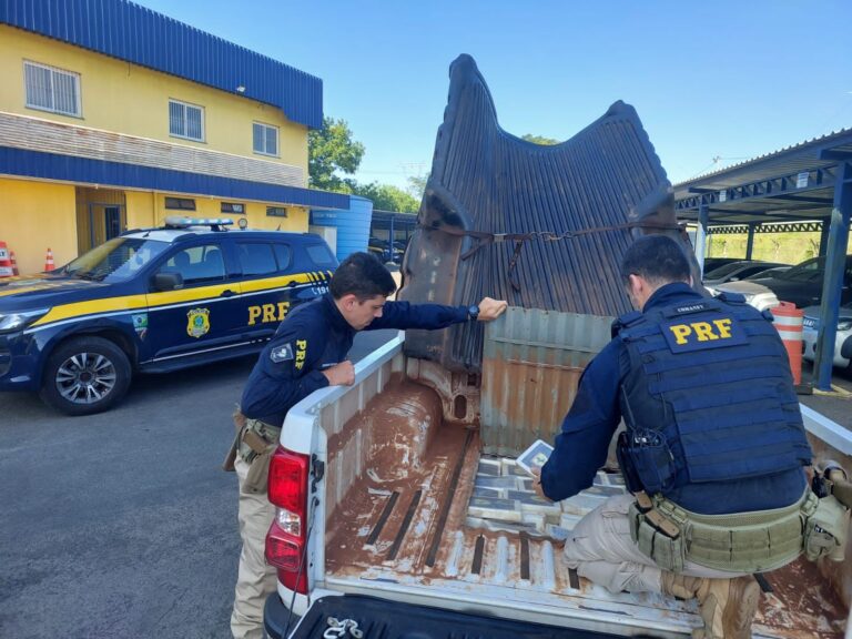 CANOAS: Traficante é preso com mais de 100 kg de cocaína escondida dentro de estepe na BR-386