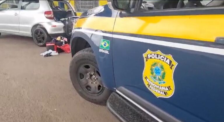 BR-386: Criminoso é preso escondendo arma no meio das fraldas do filho
