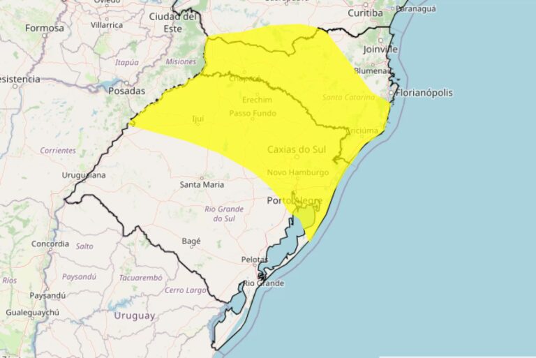 CANOAS: Instituto de Meteorologia emite alerta amarelo para temporais e calorão