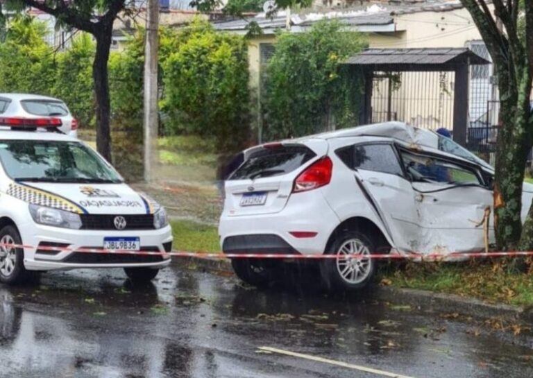 ACIDENTE DE TRÂNSITO: Motorista morre após colidir carro contra árvore