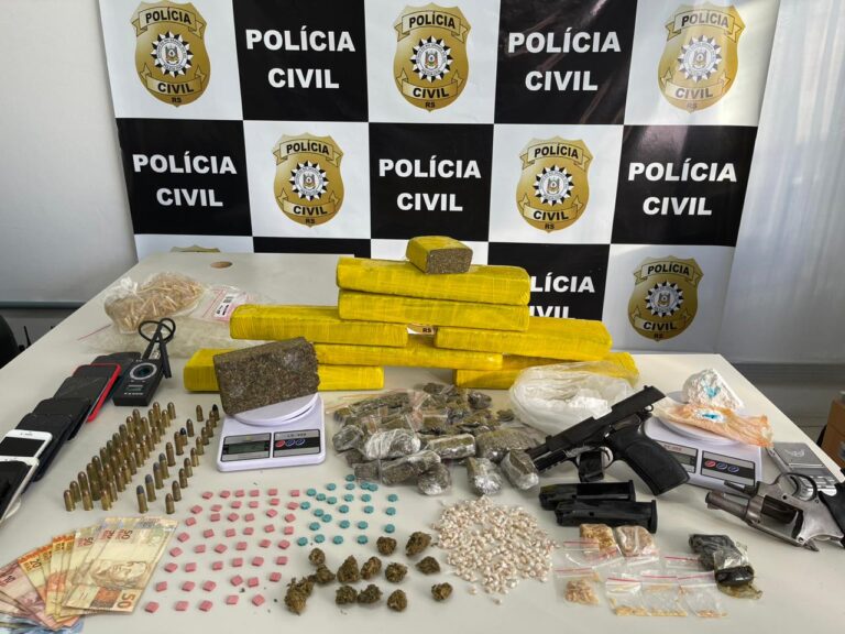 Além do filho, mais dois criminosos foram presos em flagrante