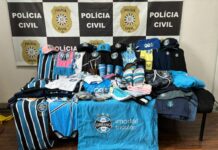 roupas do grêmio furtadas