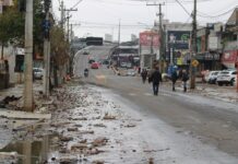 O local foi um dos mais atingidos pela enchente em Canoas