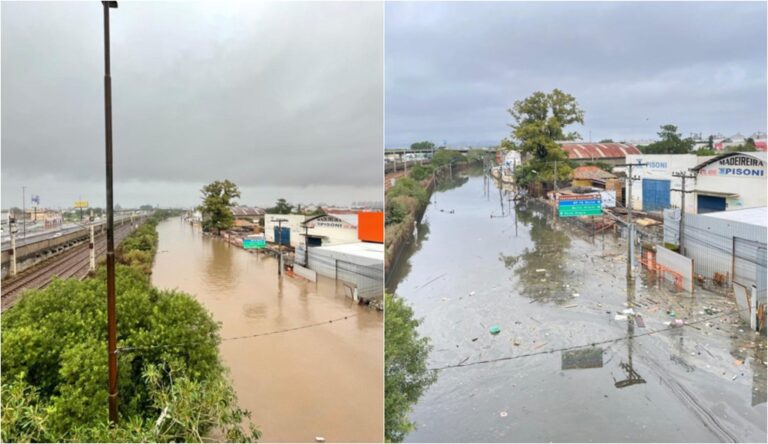 Enchente em Canoas: Água começa a baixar no bairro Rio Branco