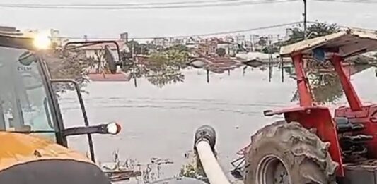 O bairro foi um dos mais atingidos pela enchente na última semana.