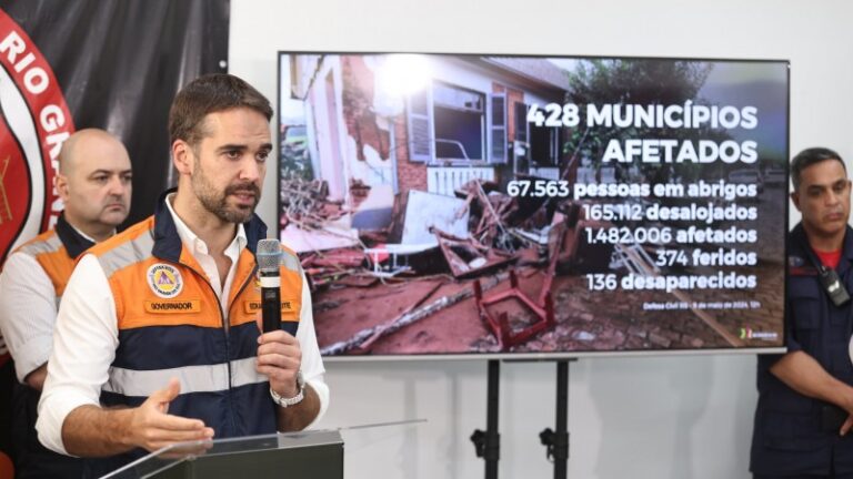 Leite estima que serão necessários R$ 19 Bilhões para reconstruir o Rio Grande do Sul