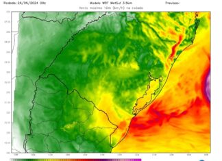 A MetSul alerta para a formação de um ciclone no Rio Grande do Sul. Ele deverá trazer chuva, vento e risco de temporais localizados
