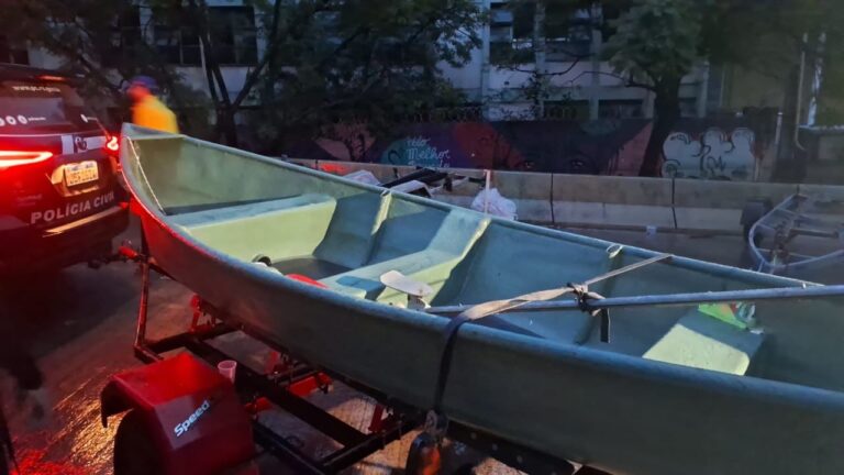 Bandido com tornozeleira eletrônica furta barco em área de enchente e é preso em flagrante