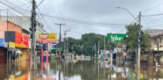 Enchente em Canoas: Água segue recuando no bairro Mathias Velho. O local foi um dos mais atingidos pela enchente em Canoas.