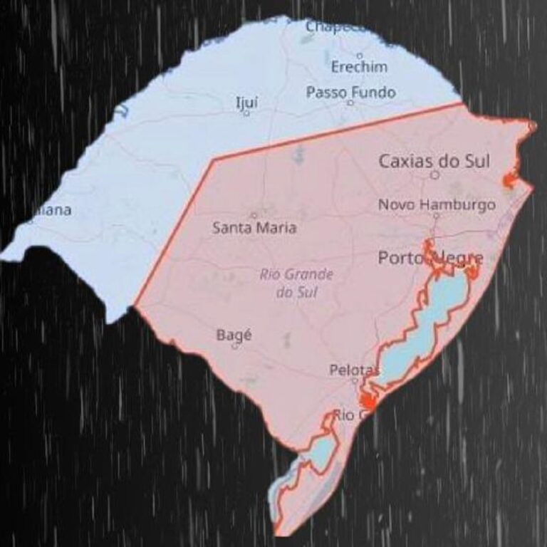Defesa Civil emite alerta de temporal com vento forte e chance de granizo para as próximas horas