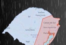 A Defesa Civil do Rio Grande do Sul emitiu nesta sexta-feira (21), um alerta de chuva forte com risco de alagamentos e descargas elétricas. O órgão apela que caso seja surpreendido pelo tempo severo, busque abrigo, e não atravesse alagamentos a pé ou, mesmo, de carro.