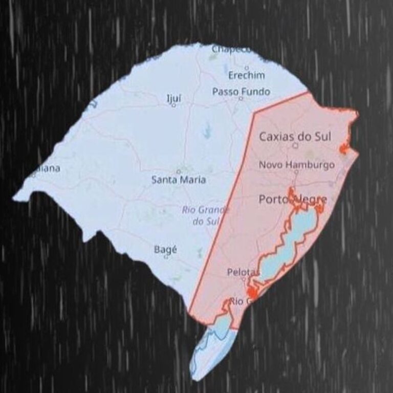 A Defesa Civil do Rio Grande do Sul emitiu nesta sexta-feira (21), um alerta de chuva forte com risco de alagamentos e descargas elétricas. O órgão apela que caso seja surpreendido pelo tempo severo, busque abrigo, e não atravesse alagamentos a pé ou, mesmo, de carro.