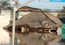 Casa de vitíma da enchente em Canoas