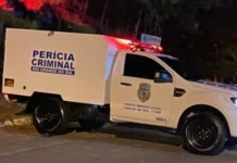 Corpo carbonizado de mulher