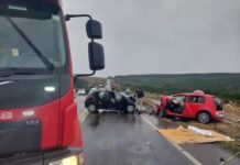 Mãe e filho de 5 anos morrem após colidirem entre dois automóveis na tarde do último domingo (7) em Lages - sc.