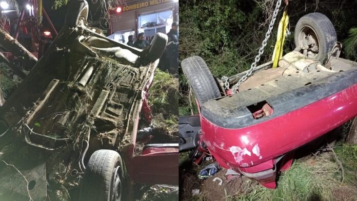 Três pessoas morreram e duas ficaram feridas após acidente de trânsito na RSC-471, em Encruzilhada do Sul, no último domingo (30).