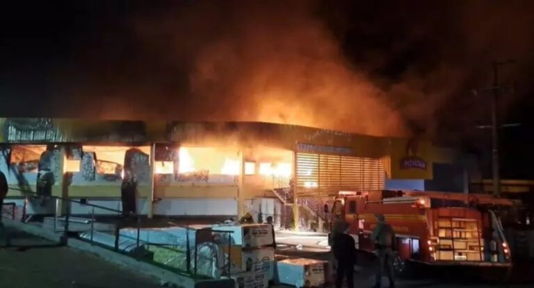 Incêndio frigorífico