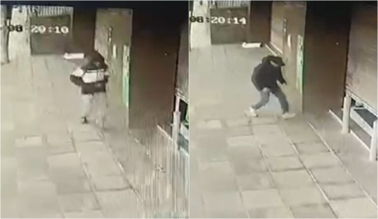 Vídeo mostra criminosos invadindo loja para cometer assalto em Canoas