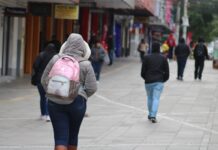 Onda de frio ganha mais força nas próximas horas