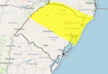 Inmet emite alerta de temporal com chance de granizo