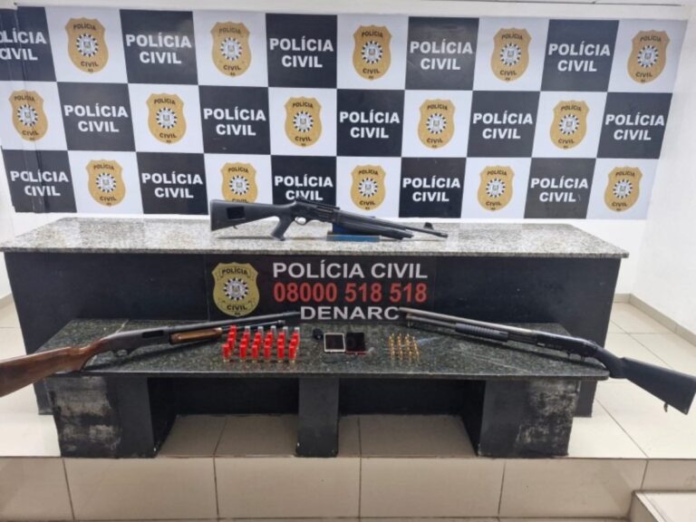 Criminoso é preso com três espingardas em Canoas