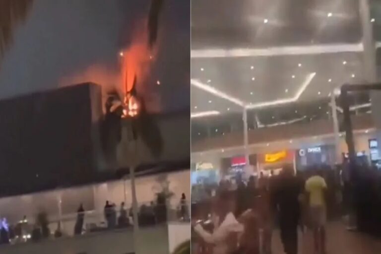 No momento do incidente no Burger King o shopping estava lotado, o que gerou pânico geral em todas as pessoas no local.