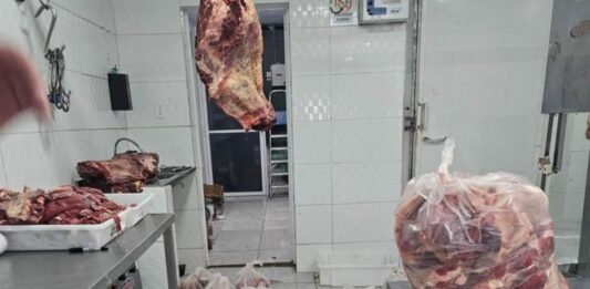 Mais de 300 kg de carnes mofadas, sujas e com ferrugem são apreendidas em fábricas