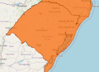 Inmet alerta para temporal com possibilidade de granizo para as próximas horas