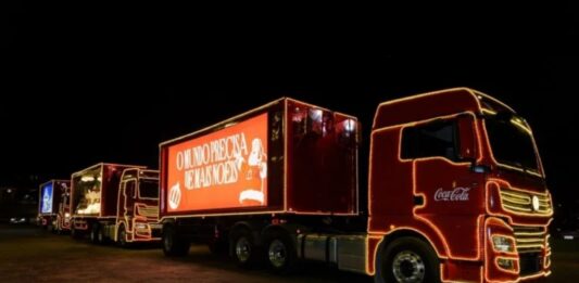 Caravana Coca-Cola fará a distribuição de 900 cestas básicas.