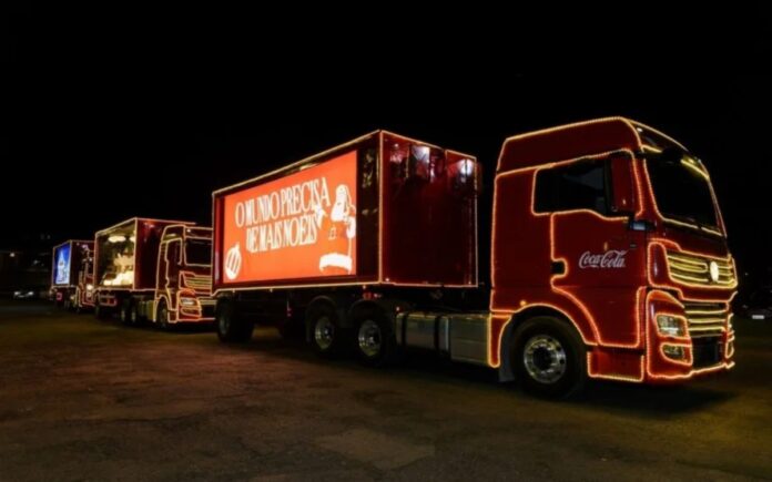 Caravana Coca-Cola fará a distribuição de 900 cestas básicas.