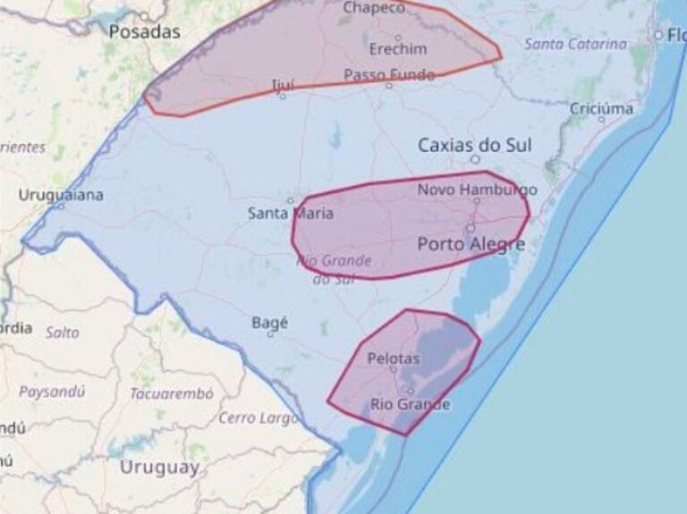 Defesa Civil emite alerta de temporal com chuva forte para esta tarde; Entenda
